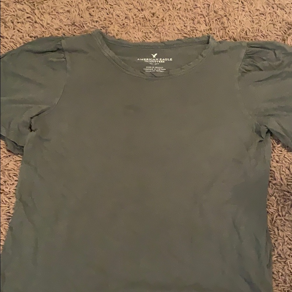 Plain green shirt